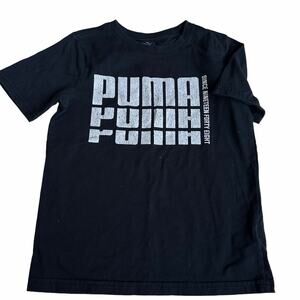 Puma Black Athletic Short Sleeve Tee - Boys Size Small